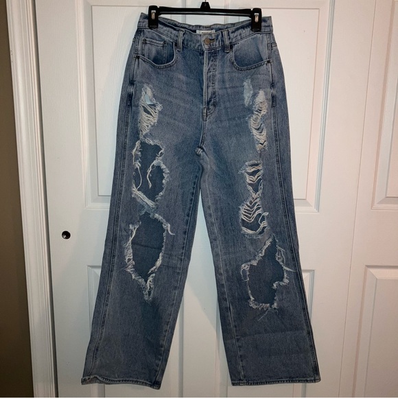 Pacsun Super Ripped High-Waisted Baggy Jeans - Picture 2 of 12